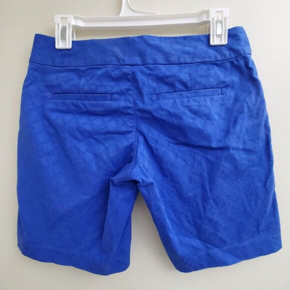 Lilly Pulitzer Womens Gardenia Shorts Brilliant Blue 9 Inch Style 2403 Size 0 - Picture 2 of 10